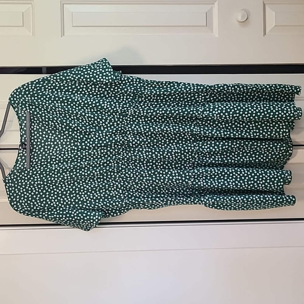 Shein 4xl Green floral dress.